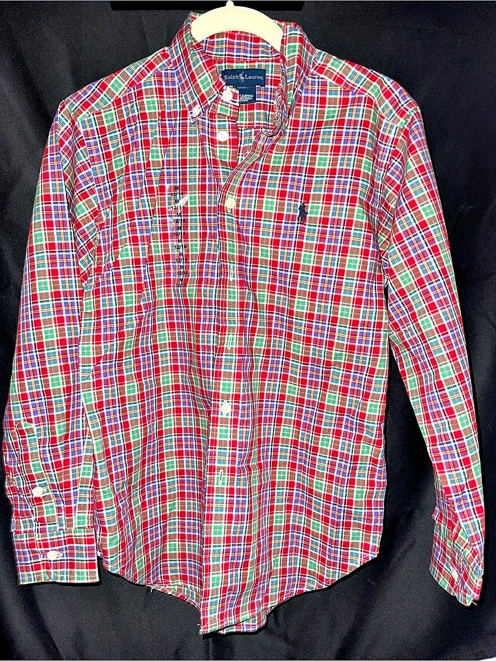 Tommy Hilfiger kids Plaid Button Down in Red